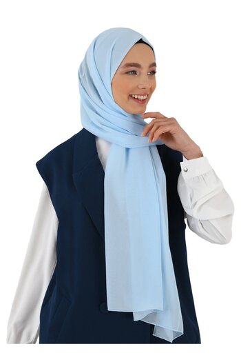 Tuva Şal Σάλι σιφόν - Baby Blue - Tuva Shawl