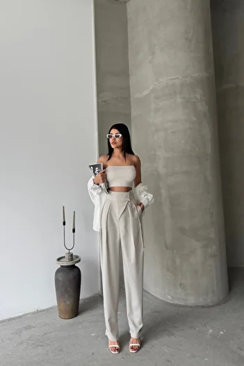 Giyimodam Design pants - beige