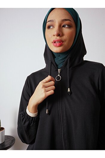 Por La Cara Hooded Long Sports Cap - Black - Por La Cara