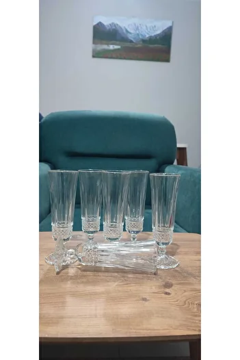 ORTAKÖY CENNETİ Coffee Side Luxury Water Glass 120 Cc Diamond Queen Remas