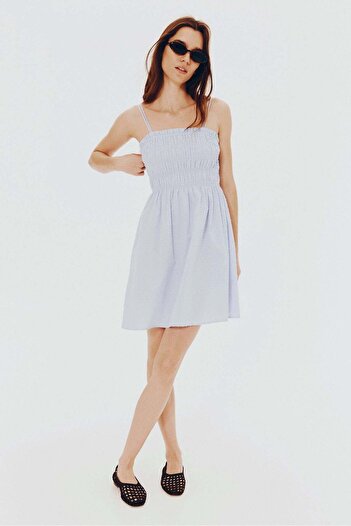 H&M Smocked-bodice cotton dress