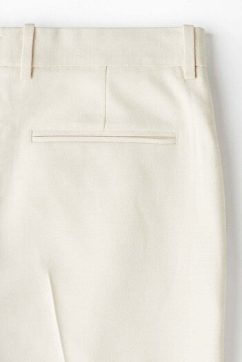 H&M Regular Fit Tailored linen-blend trousers