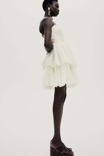 H&M Flared-skirt Bandeau Dress