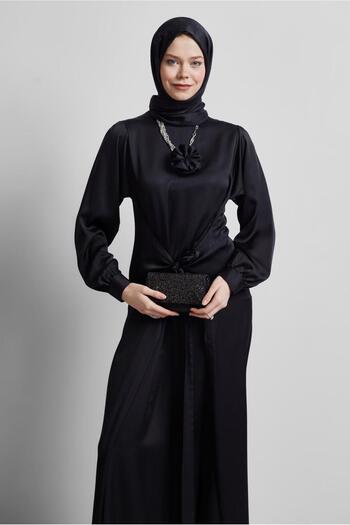 Alvina Brooch Detailed Dress 44631
