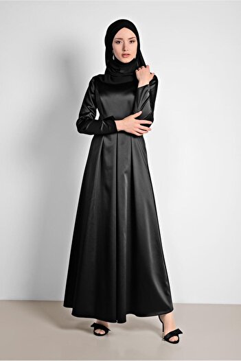 Alvina Belted Satin Dress 4227