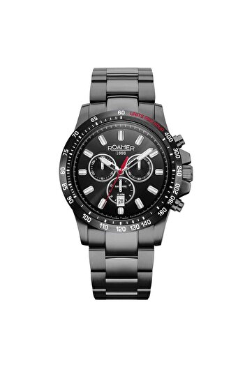 Roamer Mens Watch 861837 44 55 20, Quartz, 45mm, 10ATM