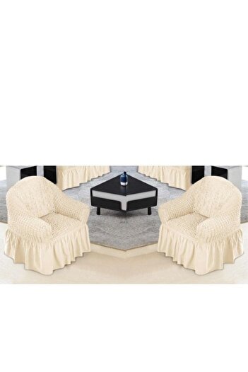 smart home Attractive bubble pattern stretch fabric sofa and chair cover, 2-piece set