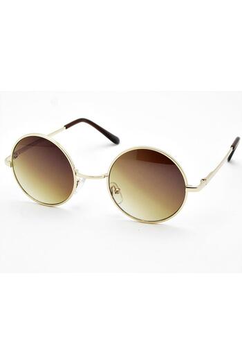 Takı Dükkanı Extoll John Lennon - 6 Colors Round Black Sunglasses Ex608