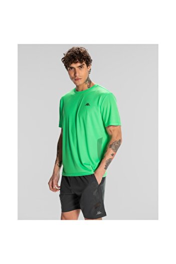 Kappa Kombat Morton Men's Green-black Regular Fit T-shirt