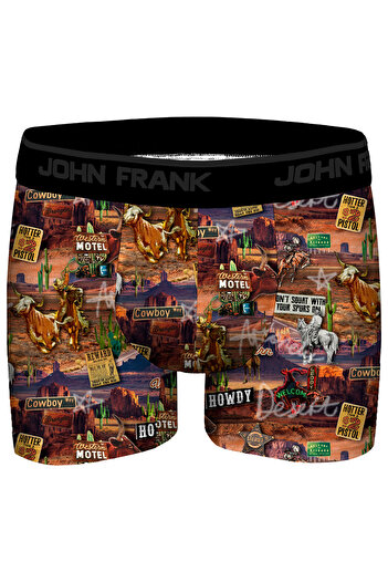 John Frank DİJİTAL BASKILI BOXER MULTICOLOR
