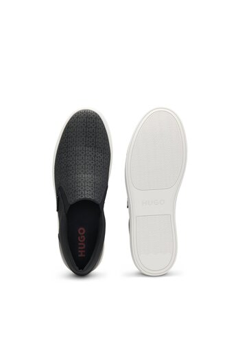 HUGO Logolu üst kısmı olan slip-on ayakkabılar