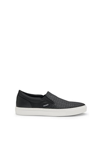 HUGO Logolu üst kısmı olan slip-on ayakkabılar