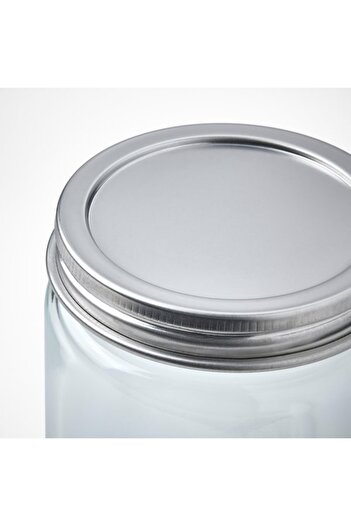 IKEA CITRONHAJ Spice Jar – Clear Glass & Stainless Steel (350 ml)