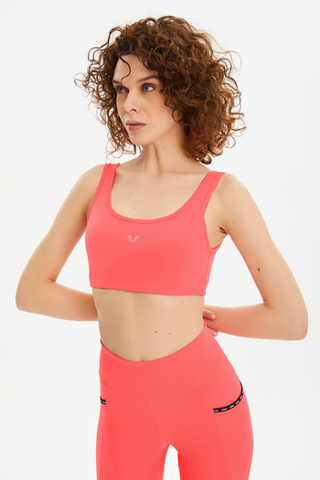 bilcee Women's Cosmo Lycra Padded Sports Crop Gathering Bra Sport Space 0819