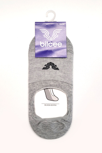 bilcee Unisex Gray Ballerina Socks - Women and Men 0316