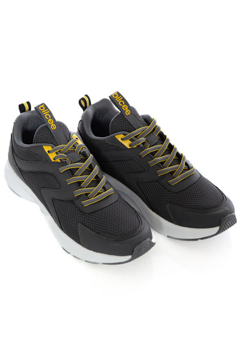 bilcee Men's Gray Lace-Up Walking and Sports Shoes 1018