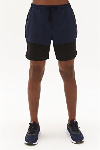 bilcee Ανδρικό Navy Blue Thin Light Quick Dry Απορρόφηση ιδρώτα Προπόνηση Προπόνηση Fitness Αθλητικό σορτς 0716