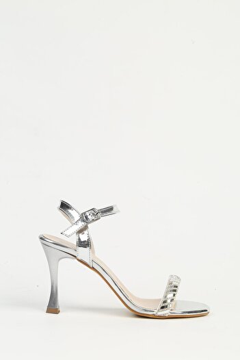 Pierre Cardin Silver Women's Heeled Shoes Pc-54659