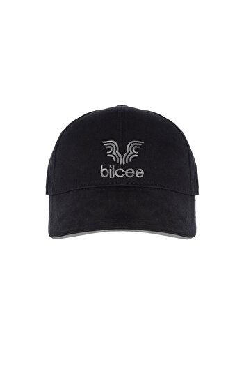 bilcee Unisex Gray Stripe Printed Colorful Stripe Detailed Adjustable Hat 1591