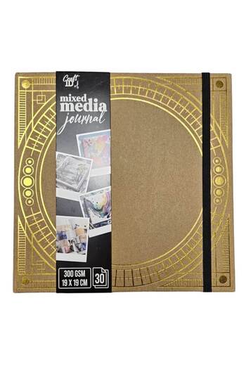 CraftID Mixed media notebook 19x19 cm 30 sheets - Symbols