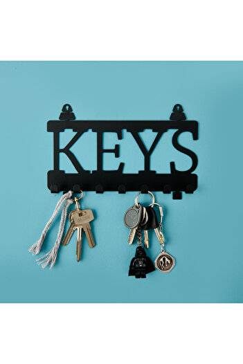 Evidea Deco Keys Keychain - Black - 22X10 cm