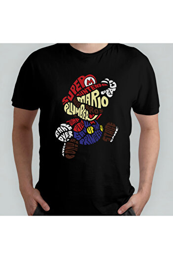 Pixxa Μπλουζάκι Super Mario Bros 100% βαμβακερό με λαιμόκοψη μοντέλο 3