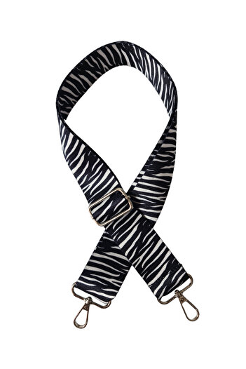 Gloria Adjustable Polyester Column Bag Handle - Zebra Pattern / 120 cm