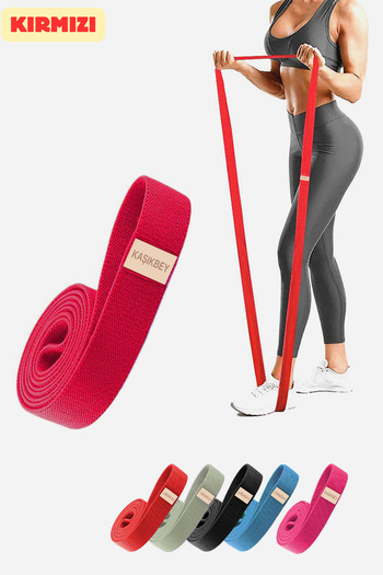 KAŞIKBEY Loop Pilates Fitness Band Sports Leg Hip Squat Exercise Resistance Band Rubber (Light Medium Hard)