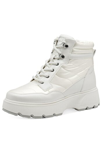 Tamaris Damen Elegante Stiefelette Winterschuhe Vegan Primaloft 1-26245-45 Weiß 001 White Mit Removable So