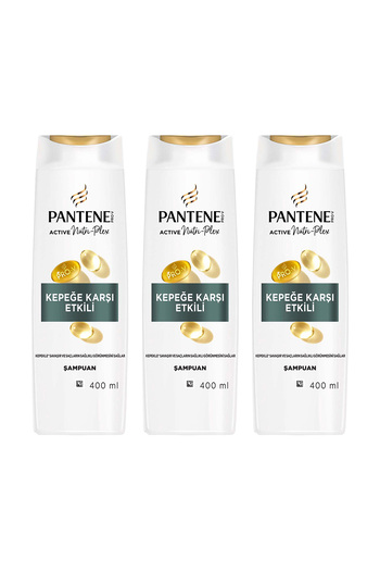 Pantene Kepeğe Karşı Etkili Şampuan 400ml x3 Adet