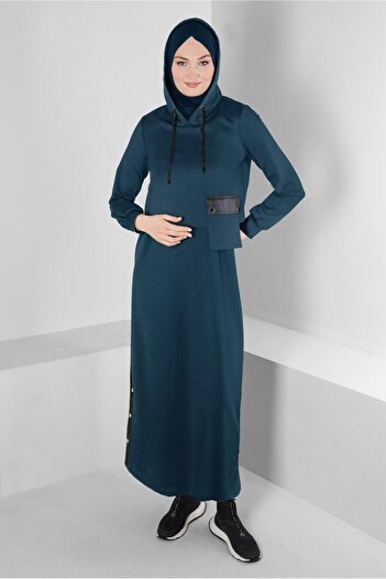 Alvina DOUBLE DRESS WITH HOODED POCKET 43320