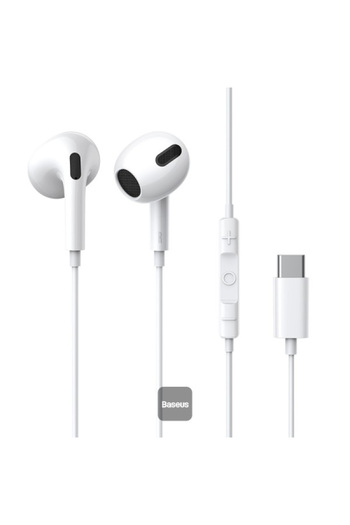 Baseus Baseus Encok C17 Type-C lateral in-ear Wired Earphone - White