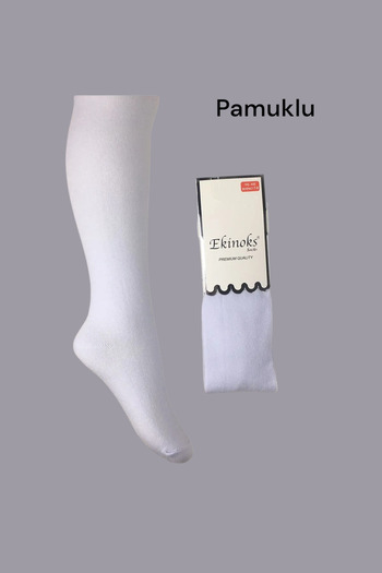 Kossiga White Color Girl's Cotton Seasonal Pantyhose