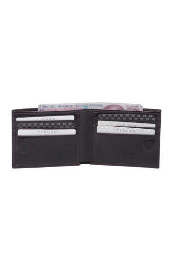Tergan Brown Genuine Leather Men's Wallet - S1Ce00001673-A98
