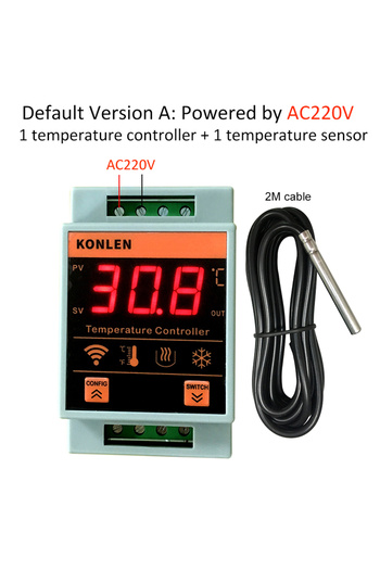 Choice AC220V WIFI Tuya Temperature Sensor Heater Freezer Controller Digital Thermometer Monitor Alarm Remo