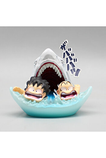 Choice 6.5cm with box 6.5cm Dragon Ball Goku Kuririn Practice Escape From Sharks Sea Anime Figure Model Sta