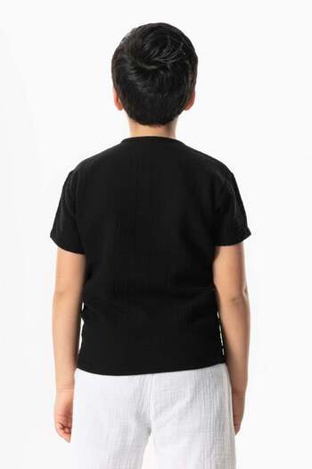 Eliş Şile Bezi Summer Egyptian Tshirt, Short Sleeve Western with Pocket Details