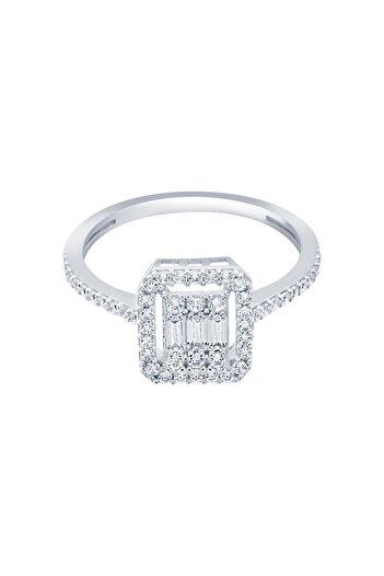 Diamond Line-Gülaylar Altın Baget Yüzük