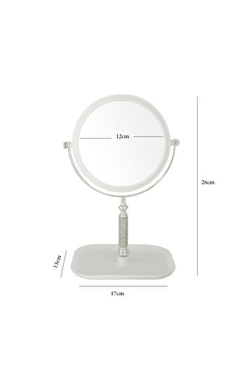 Generic Double-sided rotating makeup mirrors