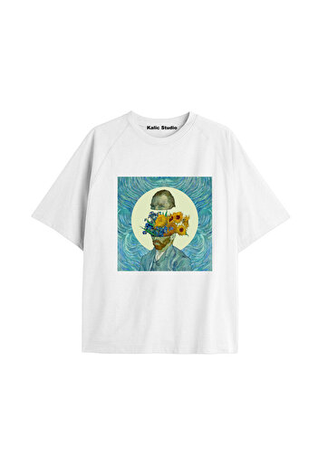 Kalic Studio Unisex Van Gogh Printed Oversize T-shirt