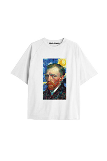 Kalic Studio Unisex Van Gogh Printed Oversize T-shirt