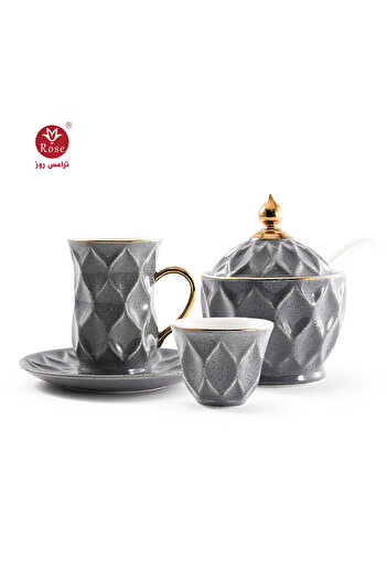 Rose CR-2323- 51-Piece Tea and Coffee Serving Set Rose