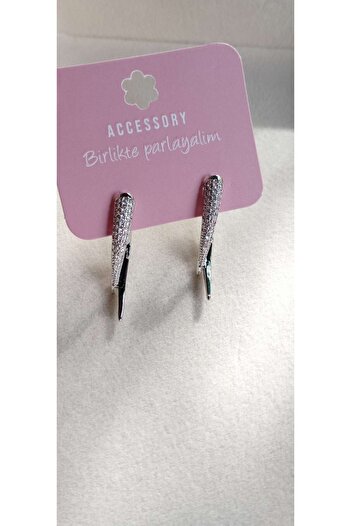 ndjewelry Silver Color Stone Design Earrings