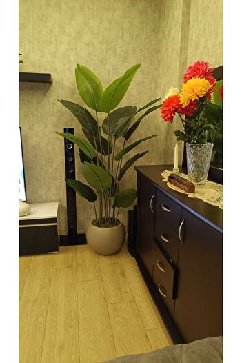 İremÇiçekçilik Yapay Çiçek Uygula 180 Cm Starlice 12 Yaprak Yapay Ağaç Salon Çiçeği