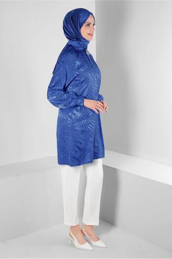 Alvina Patterned Satin Tunic with Accessories 43683