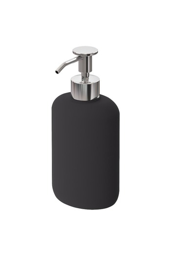 IKEA EKOLN Soap Dispenser – Dark Grey, 450ml, Stoneware, Modern Matte Finish, Durable & Easy to use