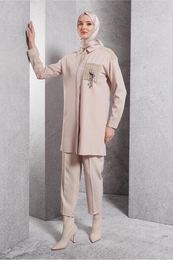 Alvina Teseture Tunic with Brosch Detail 45148