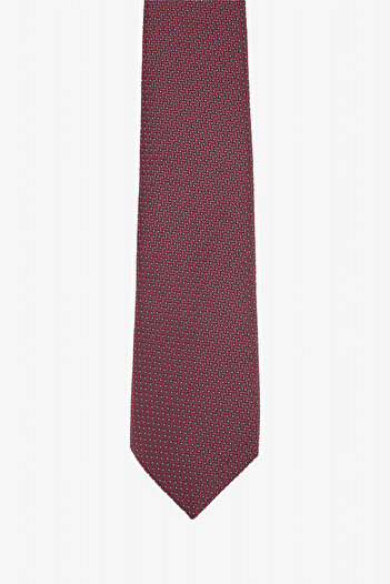 ALTINYILDIZ CLASSICS Men's Claret Red Patterned Tie