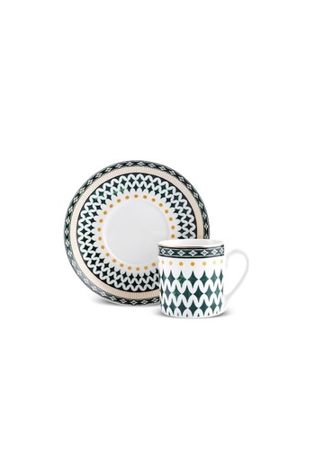 Karaca Melda Coffee Cup and Saucer 105 ml