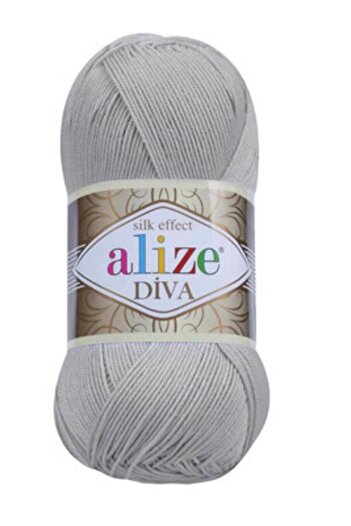 Alize Diva Mercerized 355 Gray Knitted Crop Summer Dress - Rope Bikini Swimsuit